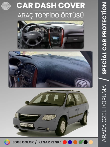 CHRYSLER GRAND VOYAGER (2002-2006) Torpido Örtüsü Ön Göğüs Koruma Torpido Koruma Tam Uyum ürün görseli 1