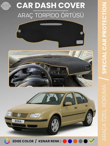 VOLKSWAGEN BORA (1997-2003) Torpido Örtüsü Ön Göğüs Koruma Torpido Koruma Tam Uyum Çatlamayı Önler ürün görseli 1