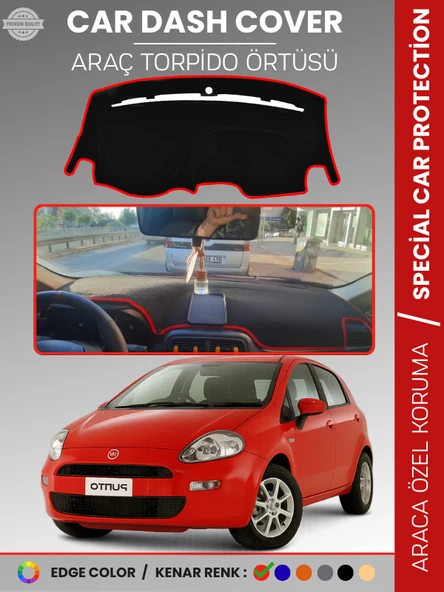 FIAT PUNTO GRANDE (2005-2018) Torpido Örtüsü Torpido Koruma Tam Uyum Kaymaz Kolay Montaj ürün görseli 1