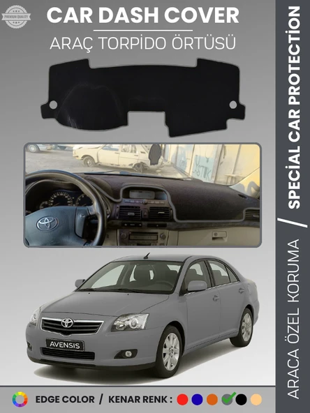 TOYOTA AVENSİS T250 (2003-2008) EKRANLI Torpido Örtüsü Ön Göğüs Halı Torpido Koruma Tam Uyum ürün görseli 1