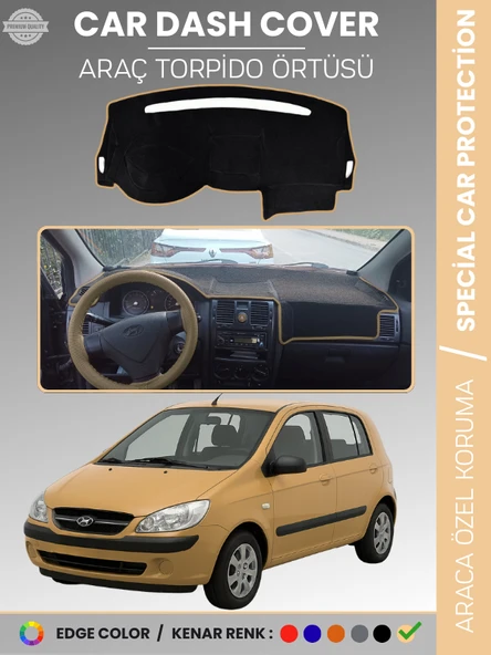 HYUNDAİ GETZ (2002-2011) Torpido Panel Torpido Koruma Araca Özel Çatlamayı Önler Kaymaz Kolay Montaj ürün görseli 1