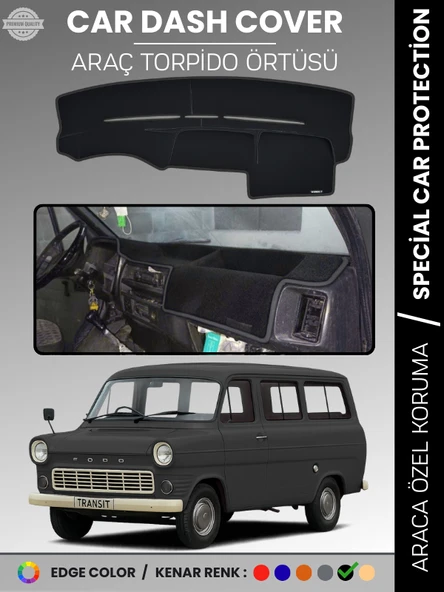 FORDTRANSİT MK1 (1965-1978) Torpido Örtüsü Torpido Koruma Tam Uyum Kaymaz Kolay Montaj Özel Kesim ürün görseli 1