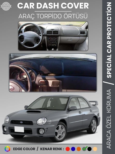 SUBARU IMPREZZA (1998-2000) Torpido Örtüsü Ön Göğüs Halı Torpido Koruma Tam Uyum Kaymaz UV Koruma ürün görseli 1