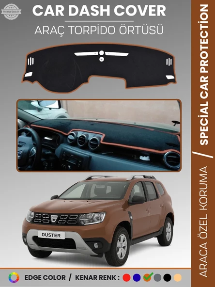 DACIA DUSTER (2018-2020) Torpido Örtüsü Ön Göğüs Koruma Torpido Koruma Çatlamayı Engeller Tam Uyum ürün görseli 1
