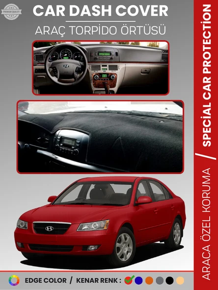 HYUNDAİ SONATA (2004-2007) Torpido Örtüsü Ön Göğüs Tam Uyum Çatlamayı Önler Kaymaz Kolay Montaj ürün görseli 1