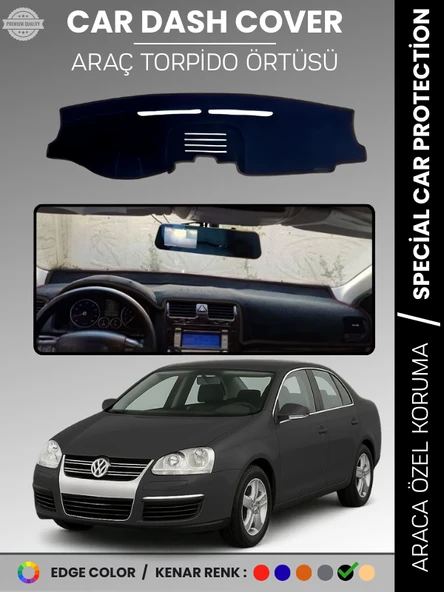 VOLKSWAGEN JETTA (2007-2011) Torpido Örtüsü Ön Göğüs Koruma Tam Uyum Çatlamayı Önler ürün görseli 1