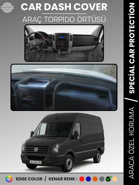 VOLKSWAGEN CRAFTER 1.NESİL LT3 KASA (2012-2019) Torpido Örtüsü Ön Göğüs Koruma ürün görseli 1