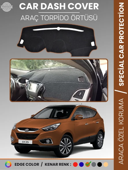 HYUNDAİ İX35 (2009-2015) Torpido Örtüsü Ön Göğüs Koruma Tam Uyum Çatlamayı Önler Kaymaz Kolay Montaj ürün görseli 1
