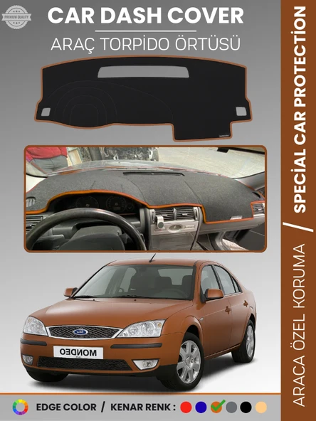 FORD MONDEO (2007-2014) Torpido Örtüsü Ön Göğüs Torpido Koruma Tam Uyum Kaymaz Kolay Montaj ürün görseli 1