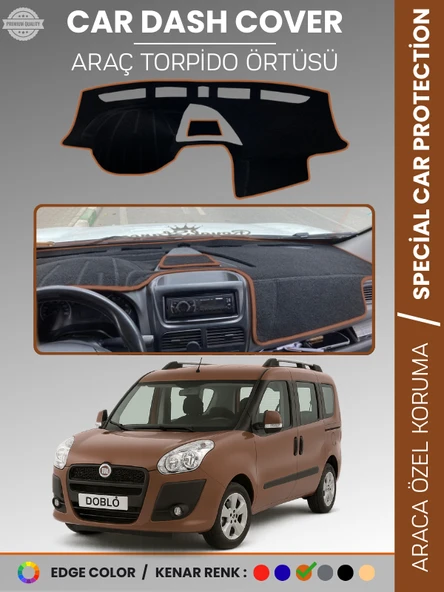 FIAT DOBLO D3 KAPAKLI (2013-2015) AİRBAGSİZ Torpido Örtüsü Göğüs Torpido Koruma Çatlamayı Engeller ürün görseli 1