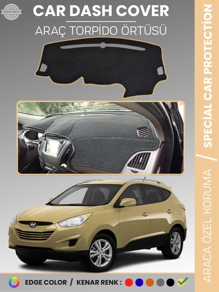 HYUNDAİ TUCSON (2009-2015) Torpido Örtüsü Ön Göğüs Koruma Torpido Koruma Çatlamayı Engeller Tam Uyum ürün görseli 1