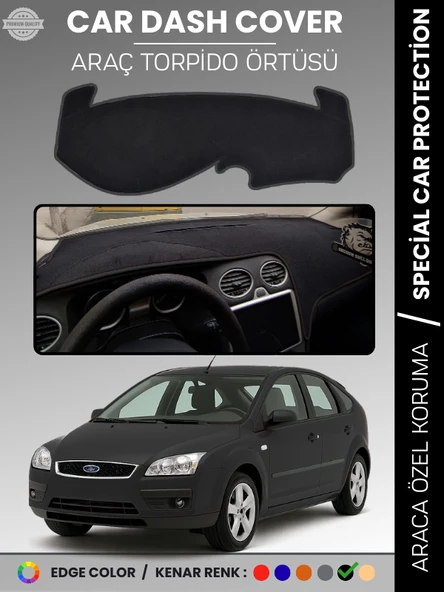 FORD FOCUS 2 (2005-2008) Torpido Örtüsü Panel Torpido Koruma Tam Uyum Çatlamayı Önler Kolay Montaj ürün görseli 1