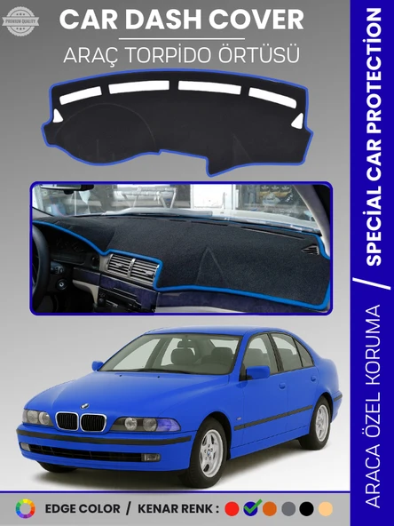 Bmw E39 (2006-2010) Torpido Örtüsü Ön Göğüs Koruma Torpido Koruma Araca Özel Kaymaz Kolay Montaj ürün görseli 1