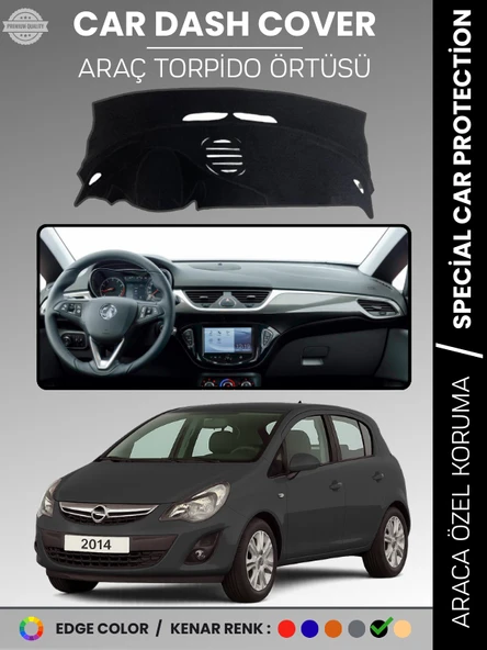 OPEL CORSA E (2013-2019) Torpido Örtüsü Ön Göğüs Koruma Torpido Koruma Tam Uyum Çatlamayı Önler ürün görseli 1