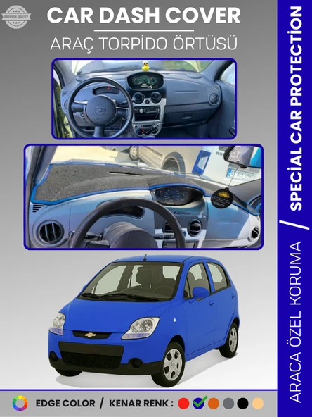 CHEVROLET SPARK (2009-2015) Torpido Örtüsü Ön Göğüs Koruma Torpido Koruma Tam Uyum Çatlamayı Önler ürün görseli 1