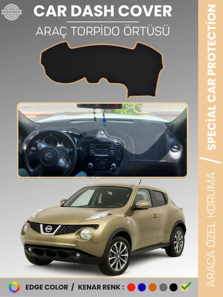 NISSAN JUKE F15 (2010-2019) Torpido Örtüsü Premium Kalite Torpido Koruma Araca Özel UV Koruma ürün görseli 1