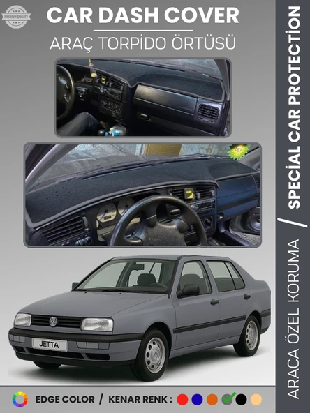 VOLKSWAGEN JETTA (1991-1997) Torpido Örtüsü Ön Göğüs Koruma Tam Uyum Çatlamayı Önler ürün görseli 1
