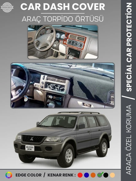 MITSUBISHI MONTERO SPORT (1996-2009) Torpido Örtüsü Ön Göğüs Koruma Torpido Koruma Araca Özel ürün görseli 1