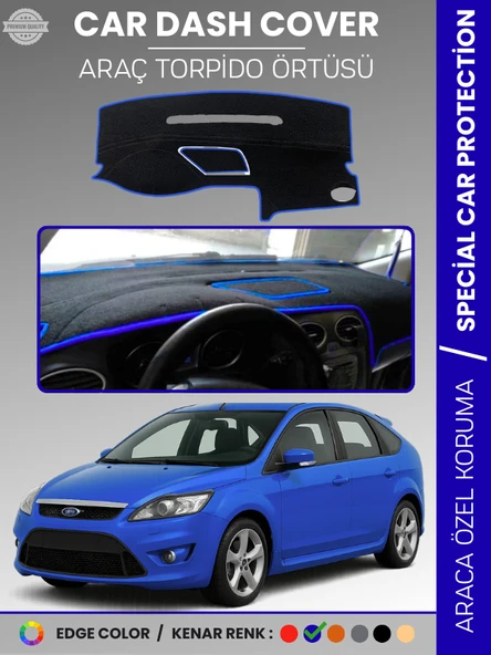 FORD FOCUS 2,5 (2008-2011) KAPAKLI Torpido Örtüsü Torpido Koruma Tam Uyum Kaymaz Kolay Montaj ürün görseli 1