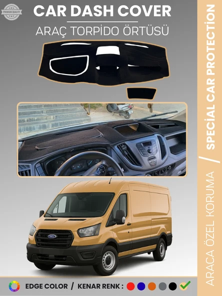 Ford TRANSİT V363 (2014-2019) ÜST 3 GÖZLÜ MODEL Torpido Örtüsü Ön Göğüs Koruma ürün görseli 1