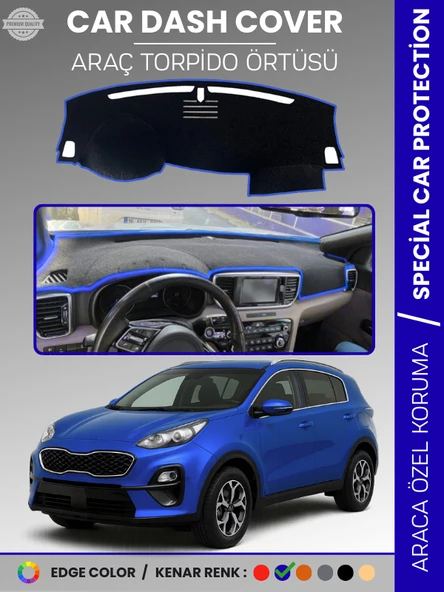 KİA SPORTAGE (2017-2020) Torpido Örtüsü Ön Panel Halı Torpido Koruma Tam Uyum Araca Özel Kaymaz ürün görseli 1