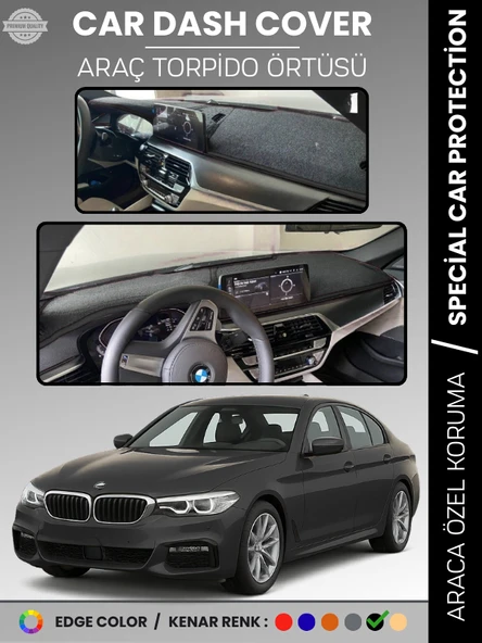 BMW G30 G31 G38 (2017+) Torpido Örtüsü Ön Göğüs Koruma Torpido Koruma Çatlamayı Engeller Tam Uyum ürün görseli 1