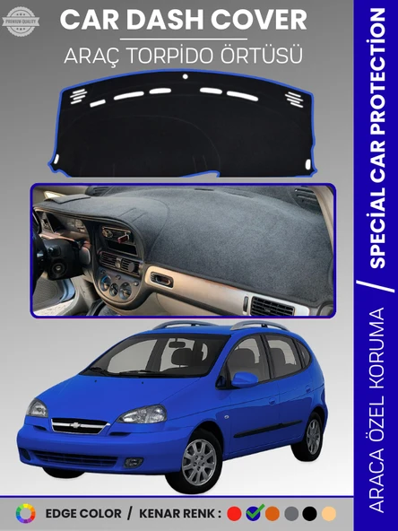 CHEVROLET REZZO (2000-2011) Torpido Örtüsü Ön Göğüs Koruma Çatlamayı Engeller Tam Uyum ürün görseli 1