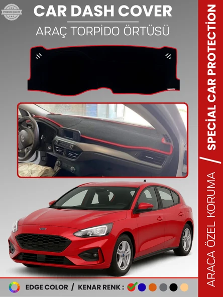 FORD FOCUS 4 (2017-2021) Torpido Örtüsü Ön Göğüs Torpido Koruma Tam Uyum Kaymaz Kolay Montaj ürün görseli 1