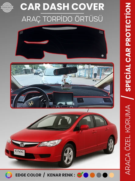 HONDA CIVIC FD6 (2005-2011) Torpido Örtüsü Torpido Koruma Tam Uyum Çatlamayı Önler Kolay Montaj ürün görseli 1
