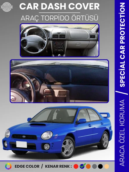 SUBARU IMPREZZA (1998-2000) Torpido Örtüsü Ön Göğüs Halı Torpido Koruma Tam Uyum Kaymaz UV Koruma ürün görseli 1