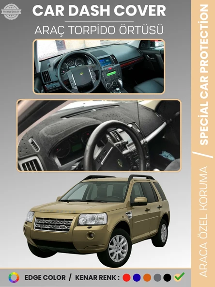 LAND ROVER FREELANDER (2006-2014) Torpido Örtüsü Torpido Koruma Tam Uyum Araca Özel Kaymaz ürün görseli 1