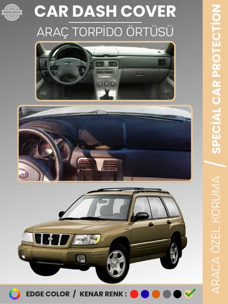 SUBARU FORESTER (1997-2002) Torpido Örtüsü Ön Göğüs Halı Torpido Koruma Tam Uyum Kaymaz UV Koruma ürün görseli 1