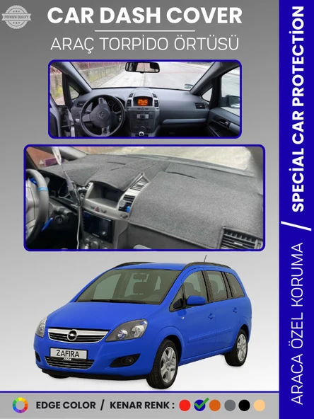 OPEL ZAFİRA B (2004-2011) Torpido Örtüsü Ön Göğüs Torpido Koruma Birebir Uyum Kaymaz Özel Kesim ürün görseli 1