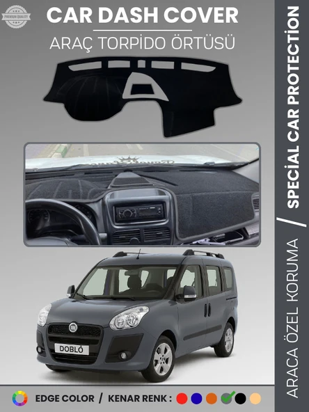 FIAT DOBLO D3 KAPAKLI (2013-2015) AİRBAGSİZ Torpido Örtüsü Göğüs Torpido Koruma Çatlamayı Engeller ürün görseli 1