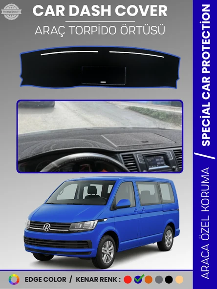 VOLKSWAGEN TRANSPORTER  T6  KAPAKLI MODEL (2015-2020) Torpido Örtüsü Ön Göğüs Koruma Torpido Koruma ürün görseli 1
