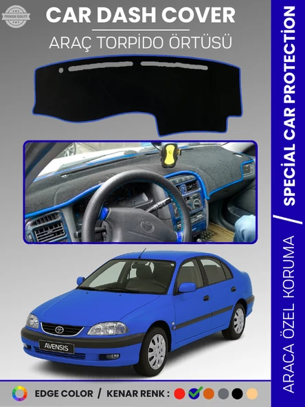 TOYOTA AVENSİS T220 (1997-2002) Torpido Örtüsü Ön Göğüs Halı Torpido Koruma Tam Uyum UV Koruma ürün görseli 1