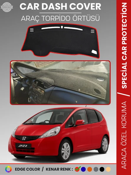 HONDA JAZZ (2009-2013) Torpido Örtüsü Torpido Koruma Tam Uyum Çatlamayı Önler Kolay Montaj ürün görseli 1