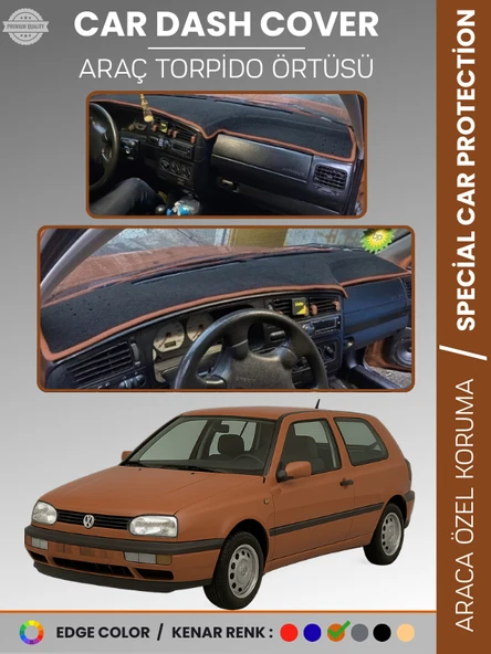 VOLKSWAGEN GOLF 3 (1991-1997) Torpido Örtüsü Ön Göğüs Koruma Tam Uyum Çatlamayı Önler ürün görseli 1
