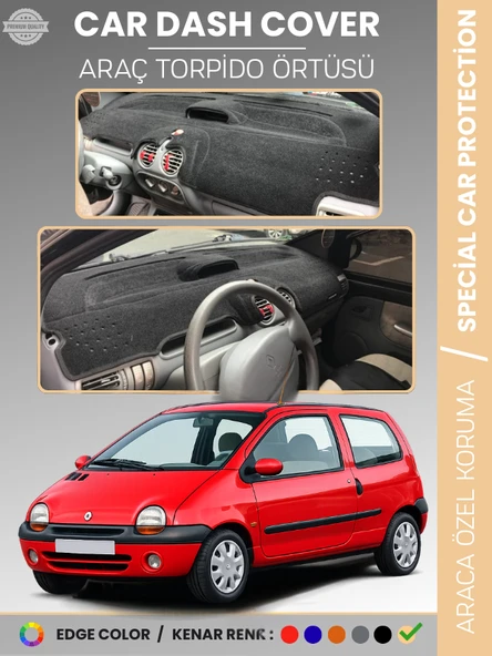RENAULT TWINGO 1 (1998-2007) Torpido Örtüsü Ön Göğüs Koruma Torpido Koruma Birebir Uyum Kaymaz ürün görseli 1