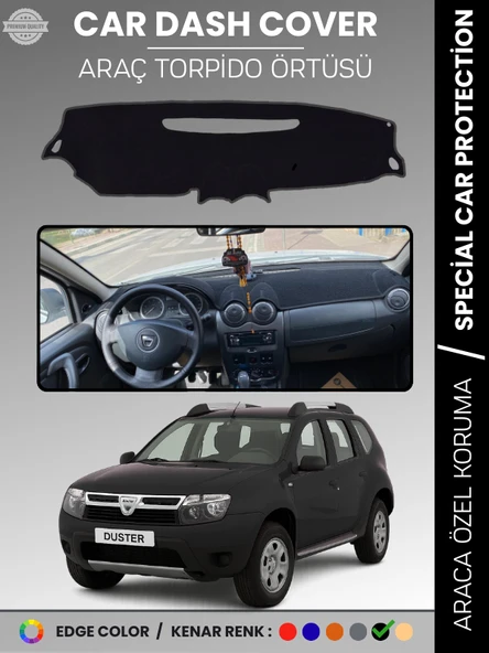 DACIA DUSTER (2009-2013) Torpido Örtüsü Ön Göğüs Koruma Torpido Koruma Çatlamayı Engeller Tam Uyum ürün görseli 1