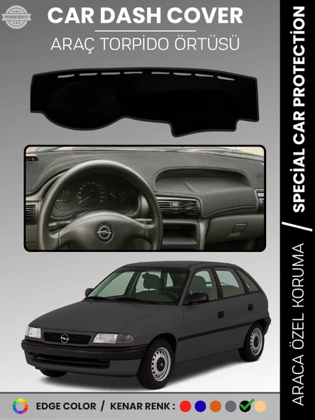 OPEL ASTRA F (1991-1998) Torpido Örtüsü Ön Göğüs Koruma Torpido Koruma Tam Uyum Kaymaz Özel Kesim ürün görseli 1
