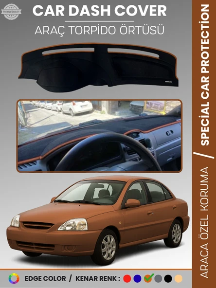 KİA RİO (2000-2005) Torpido Örtüsü Ön Panel Torpido Koruma Tam Uyum Araca Özel Kaymaz Kolay Montaj ürün görseli 1