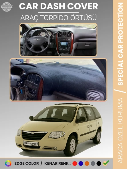 CHRYSLER GRAND VOYAGER (2002-2006) Torpido Örtüsü Ön Göğüs Koruma Torpido Koruma Tam Uyum ürün görseli 1