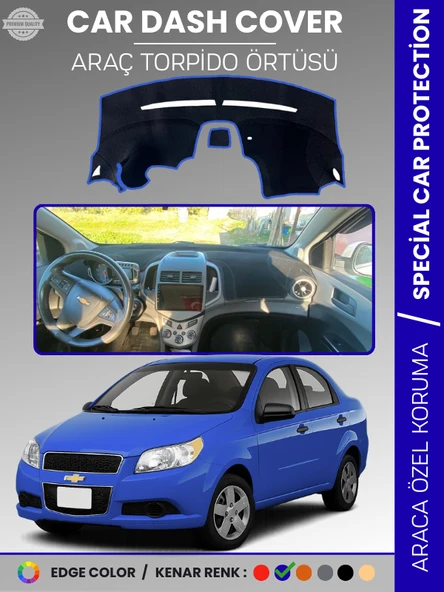 CHEVROLET AVEO (2011-2020) Torpido Örtüsü Ön Göğüs Torpido Koruma Tam Uyum Kaymaz Hızlı Montaj ürün görseli 1
