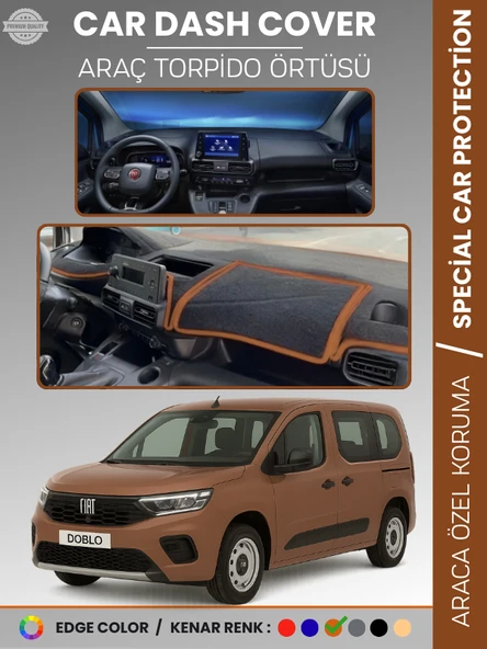 Fiat DOBLO (2023+) Torpido Örtüsü Ön Göğüs Torpido Koruma Çatlamayı Engeller Tam Uyum Hızlı Montaj ürün görseli 1