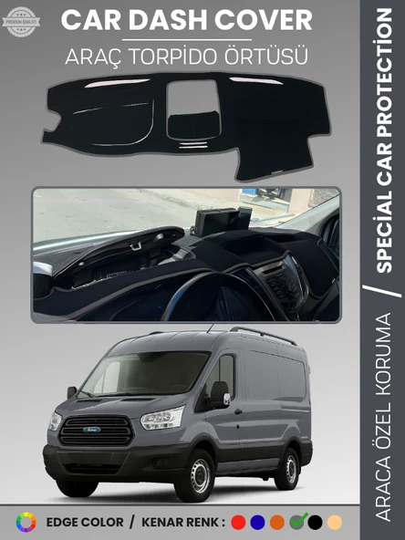 FORD TRANSİT V363 (2014-2019) KAPAKLI Torpido Örtüsü Torpido Koruma Tam Uyum Kaymaz Kolay Montaj ürün görseli 1