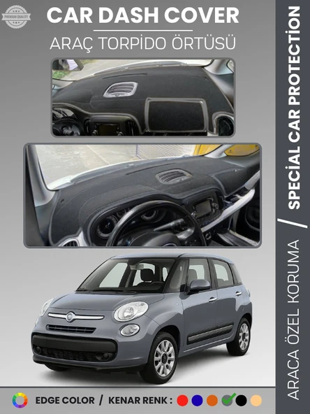 FIAT 500L (2013-2017) Torpido Örtüsü Ön Göğüs Torpido Koruma Tam Uyum Çatlamayı Önler Kolay Montaj ürün görseli 1