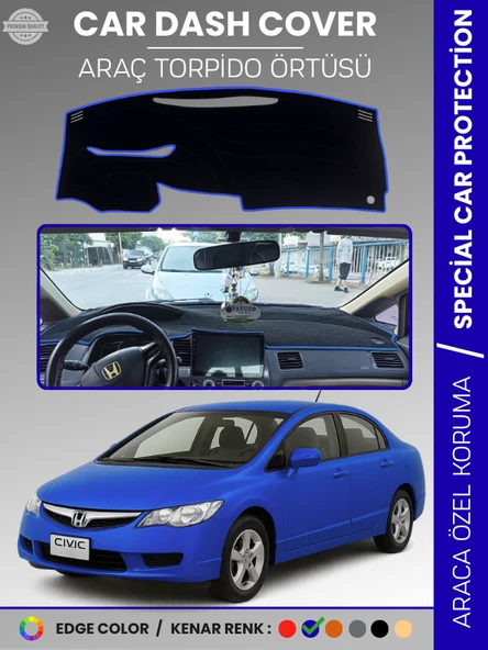 HONDA CIVIC FD6 (2005-2011) Torpido Örtüsü Torpido Koruma Tam Uyum Çatlamayı Önler Kolay Montaj ürün görseli 1