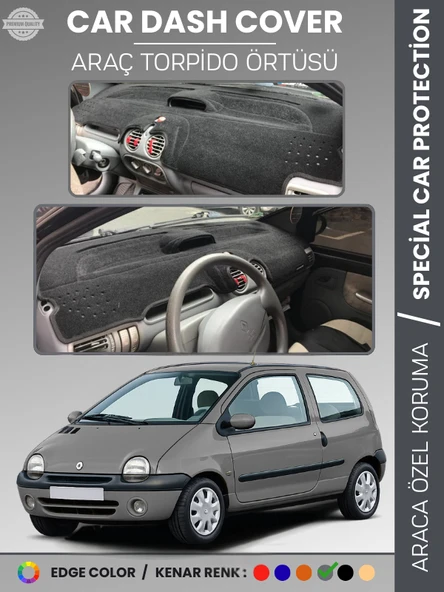 RENAULT TWINGO 1 (1998-2007) Torpido Örtüsü Ön Göğüs Koruma Torpido Koruma Birebir Uyum Kaymaz ürün görseli 1
