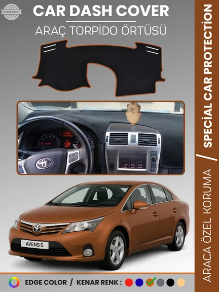 TOYOTA AVENSIS T27 (2009-2018) Torpido Örtüsü Ön Göğüs Koruma Tam Uyum Çatlamayı Önler ürün görseli 1